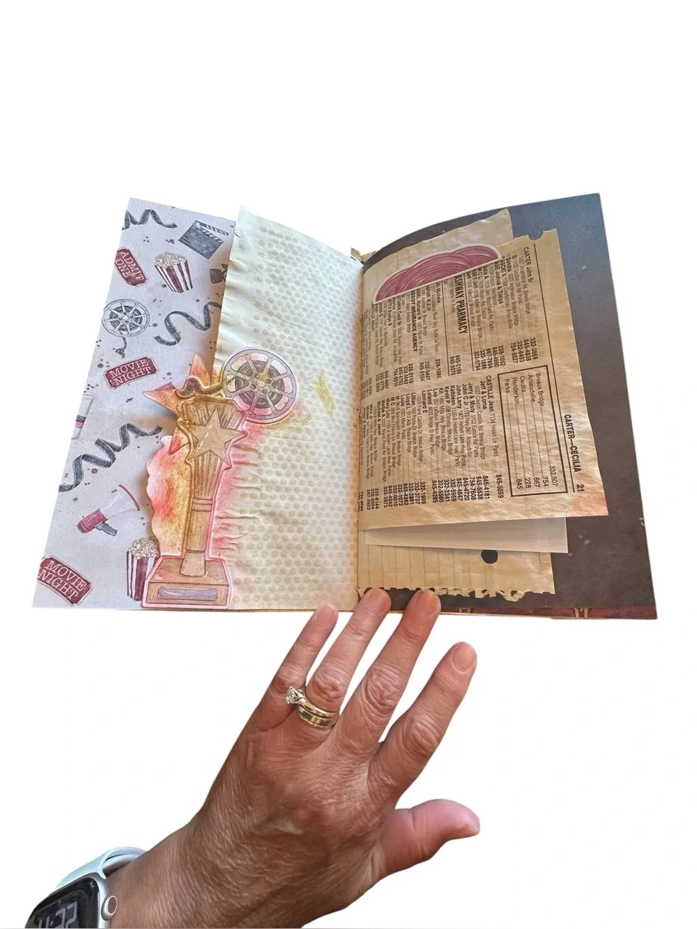 Handmade Junk Journal Theatre Theme One of a Kind